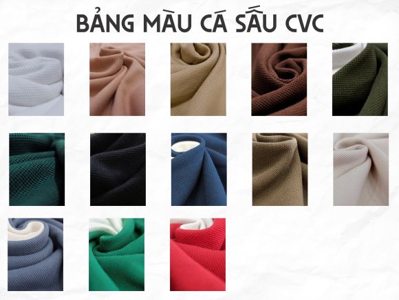 Vải thun PIQUE CVC