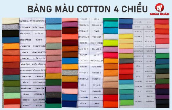 Vải thun COTTON 4 CHIỀU